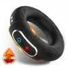 HUAWEN HW-WM250047 Male Heating Vibration Masturbator 10 Frequency Dual Motor Penis Massage Delayed Exercise Silicone Ring Ring