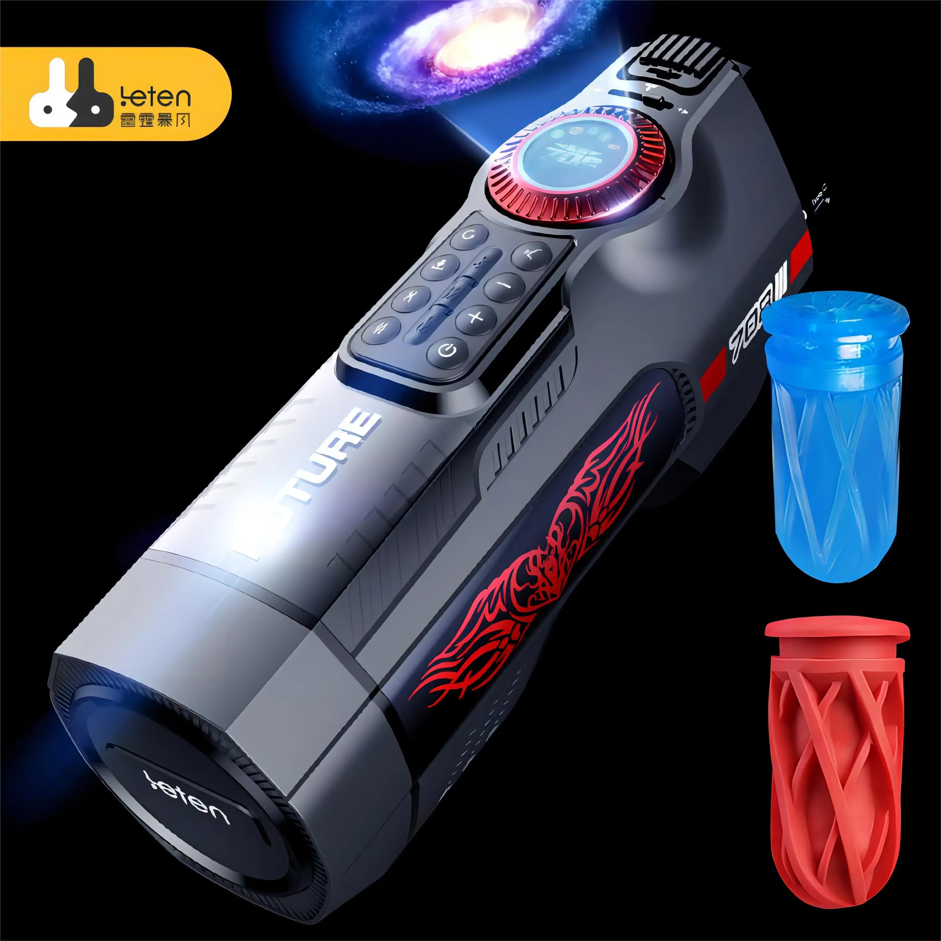 LOVE Generation Automatic Retractable Heating Male Masturbator Thunderstorm III with Voice Feature Sexy Adult Toys