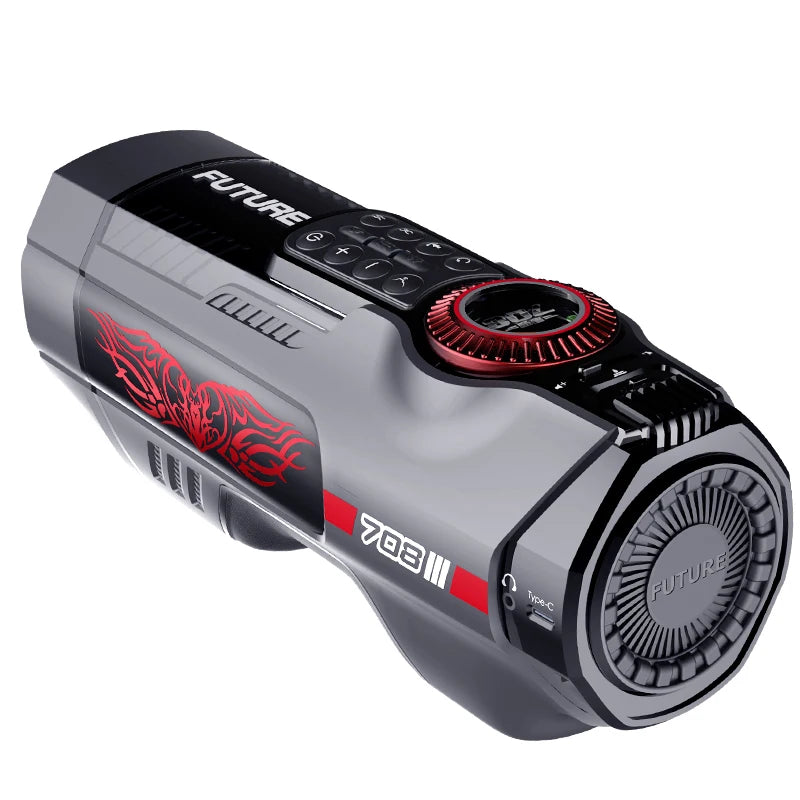 LOVE Generation Automatic Retractable Heating Male Masturbator Thunderstorm III with Voice Feature Sexy Adult Toys