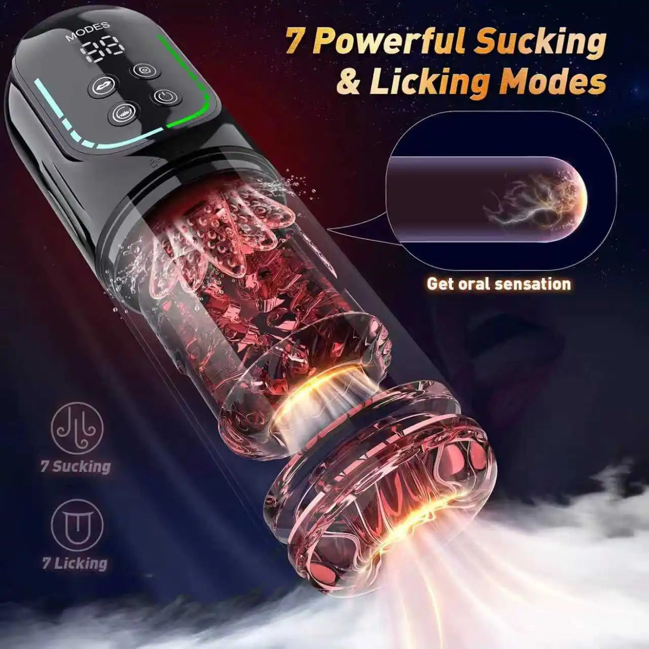 Telescopic Rotation Masturbator Cup Vagina Masturbation Blowjob Adults Sex Toys for Men Male Piston Automatic Mastubator