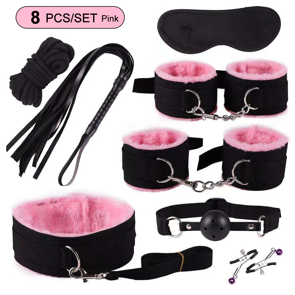 Sex toys for women BDSM sexual couples kit Adult Sexy Toys sexyshop erotic accessories handcuffs for session Anal plug sex game
