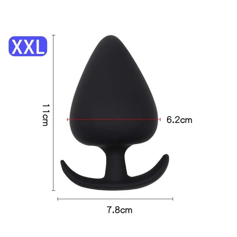 5 Sizes Anal Plug Safe Silicone Round Anal Butt Plug Unisex Wearable Stopper Adults Sex Toys for Men/Women Trainer for Men/Women