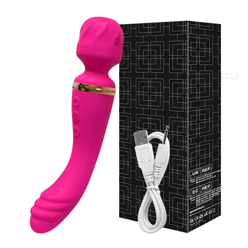 Powerful Ava Bar Vibrator Wand Dildos Sex Toys for Woman Dual Motor Clit G-Spot Clitoris Stimulator Vibrators Sex Toy for Couple