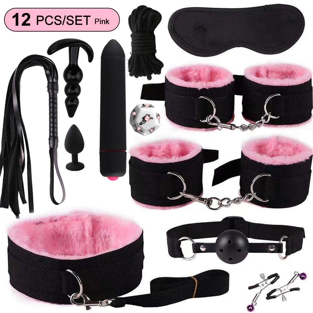 Sex toys for women BDSM sexual couples kit Adult Sexy Toys sexyshop erotic accessories handcuffs for session Anal plug sex game