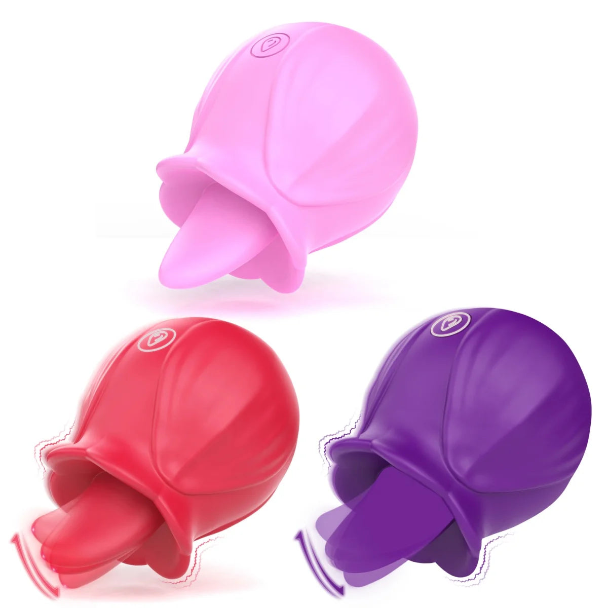 Rose Shape Clitoris Sucking Vibrator Tongue Licking Nipple Anal Stimulator Fast Orgasm Women Masturbator Lesbian Sex Toys 1pc