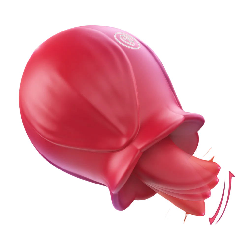 Rose Shape Clitoris Sucking Vibrator Tongue Licking Nipple Anal Stimulator Fast Orgasm Women Masturbator Lesbian Sex Toys 1pc