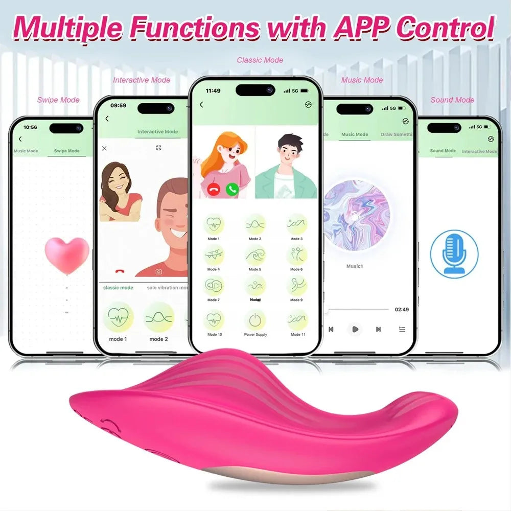 Mini Wearable Vibrator for Women Wireless APP Remote Control Vibrating Egg Clitoris Stimulator Female Adult Sex Toys for Couples