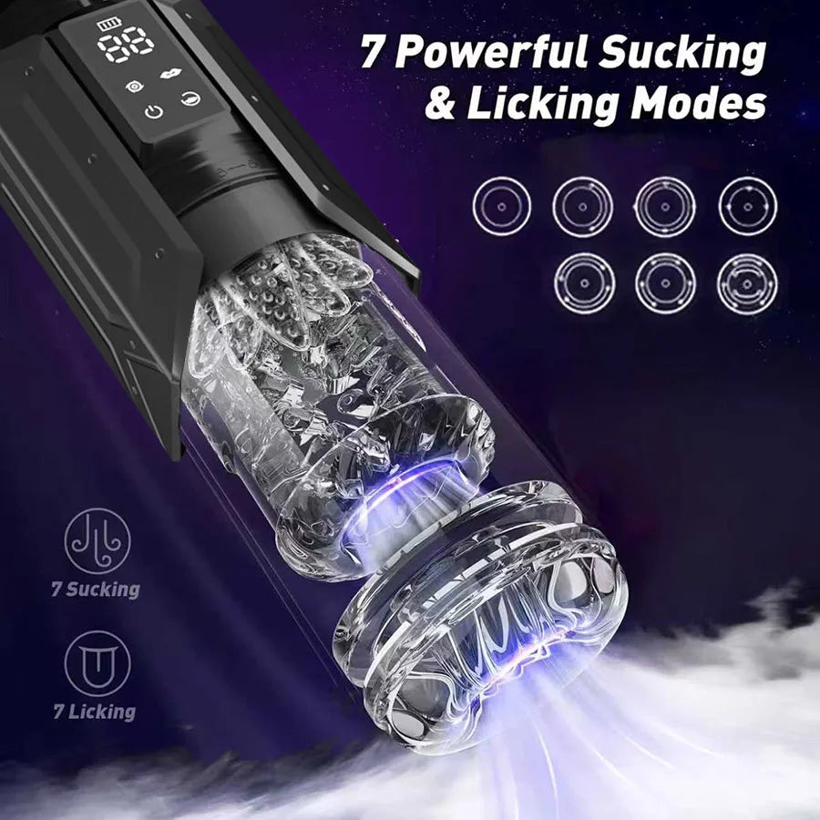 Telescopic Rotation Masturbator Cup Vagina Masturbation Blowjob Adults Sex Toys for Men Male Piston Automatic Mastubator