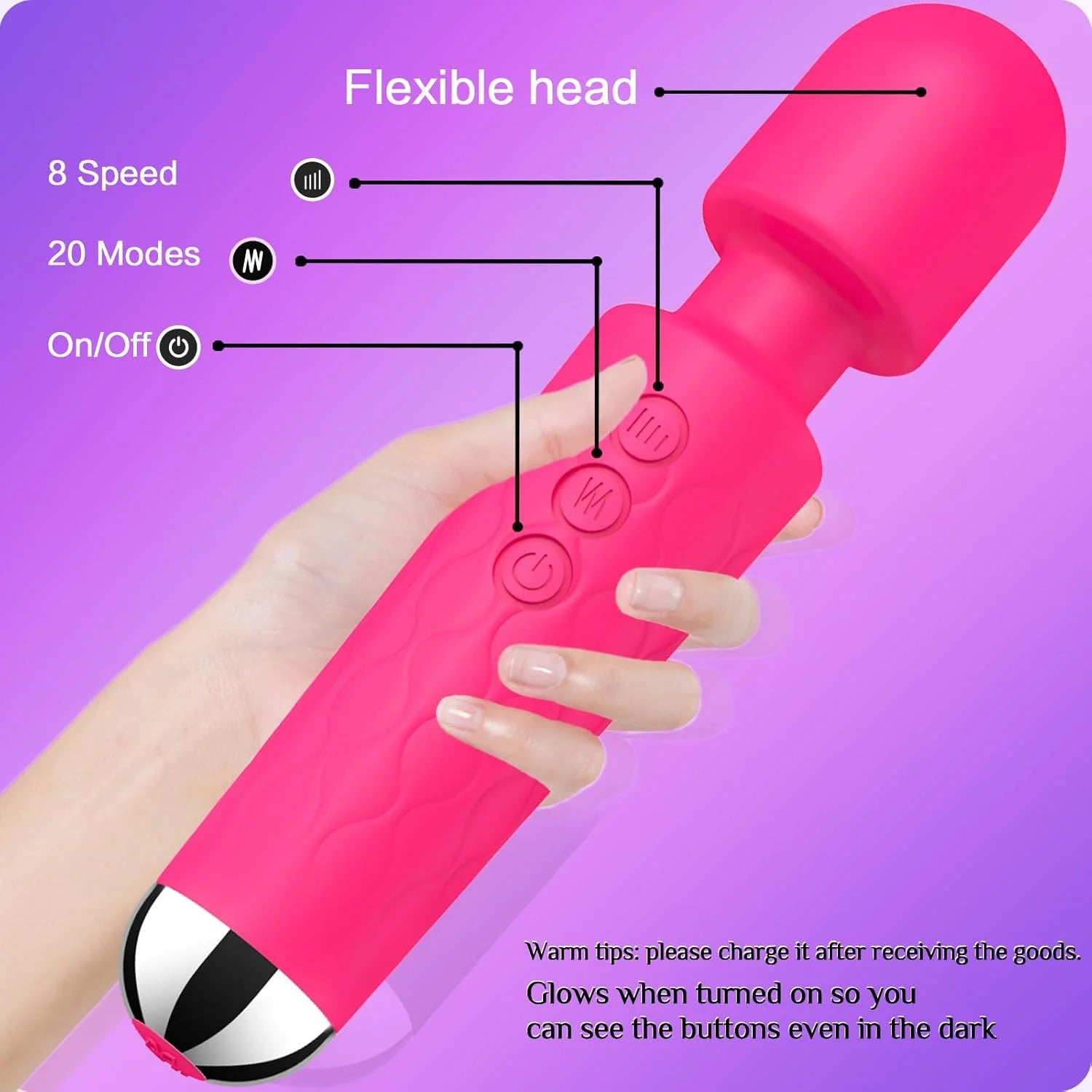 10 Modes G spot Clitoris Vibrator Stimulator Adult Supplies for Women Powerful Clit Massager AV Magic-Wand Female Erotic Sex Toy