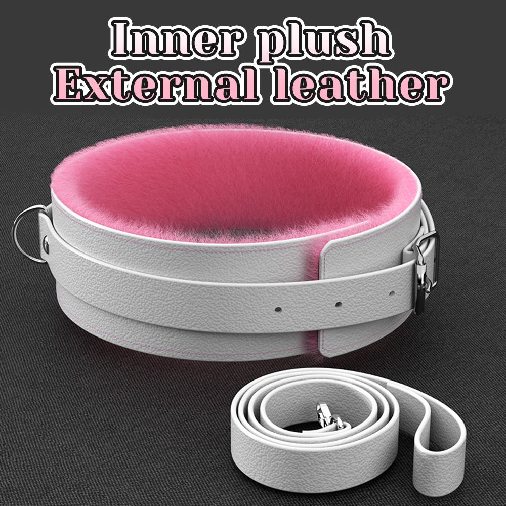 Sex Toys For Woman Couples Handcuffs Set BDSM Bondage Gear Bed Restraints Rope Strap Adult Game Wrists Neck Cuffs & Eye Mask