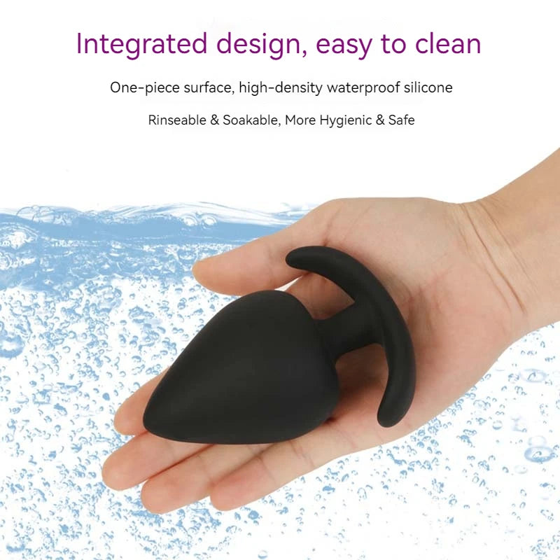 5 Sizes Anal Plug Safe Silicone Round Anal Butt Plug Unisex Wearable Stopper Adults Sex Toys for Men/Women Trainer for Men/Women