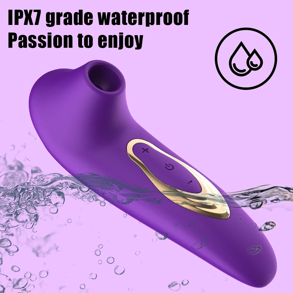 Powerful Suction Cup Clitoral Sucking Vibrator Clitoral Nipple Oral Vacuum Stimulating Massager for Female Masturbation Sex Toy