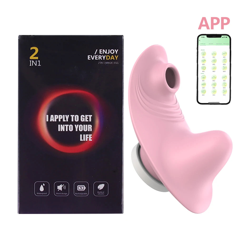 App Vibrator In Panties For Women Bluetooth Remote Control Clitoris Sucker Mini Vibro Clit Stimulator Adult Sucking Sex Toys 18+