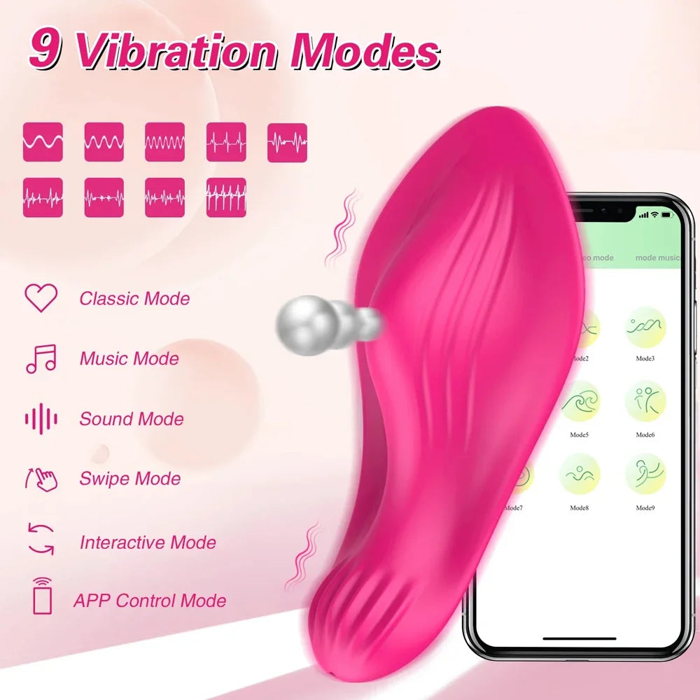 Mini Wearable Vibrator for Women Wireless APP Remote Control Vibrating Egg Clitoris Stimulator Female Adult Sex Toys for Couples